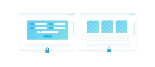 Example of a locked piece of content online