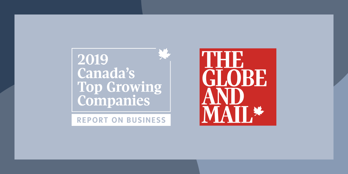 Logo for The Globe and Mail's Canada's Top Growing Companies in 2019