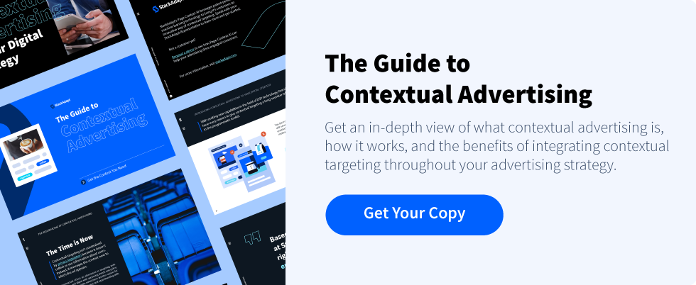 graphic that has text, reading: "Get Your Copy of the Guide to Contextual Advertising"