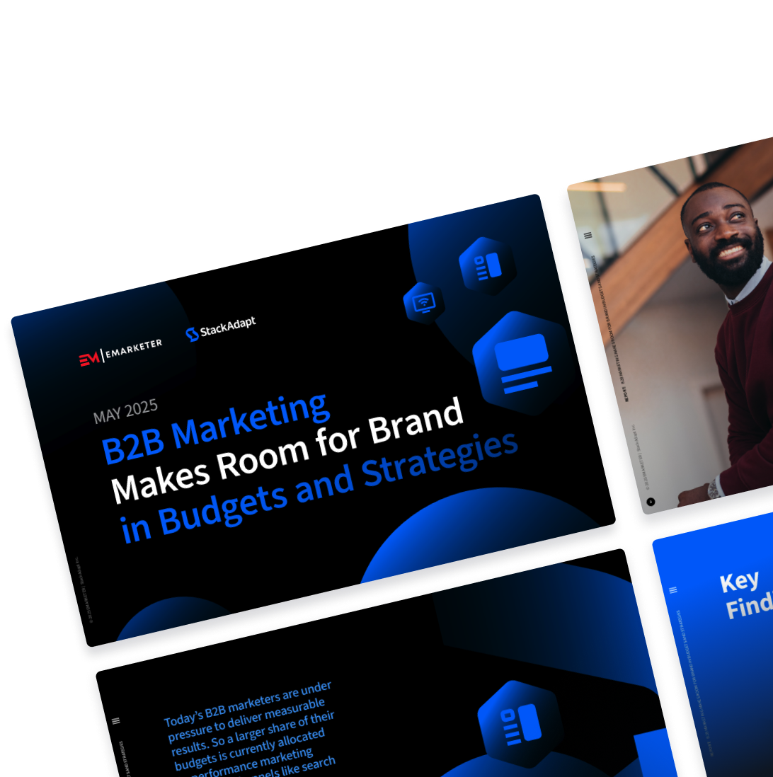 Illustration with a few pages of the report set in tiles