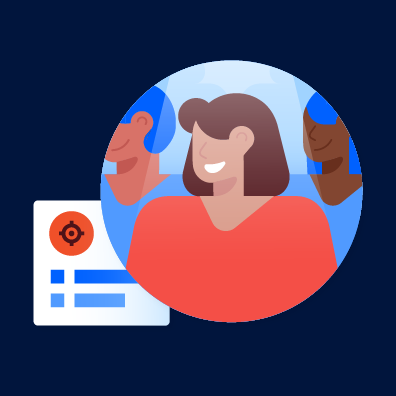 Illustrative graphic of audience targeting tactic